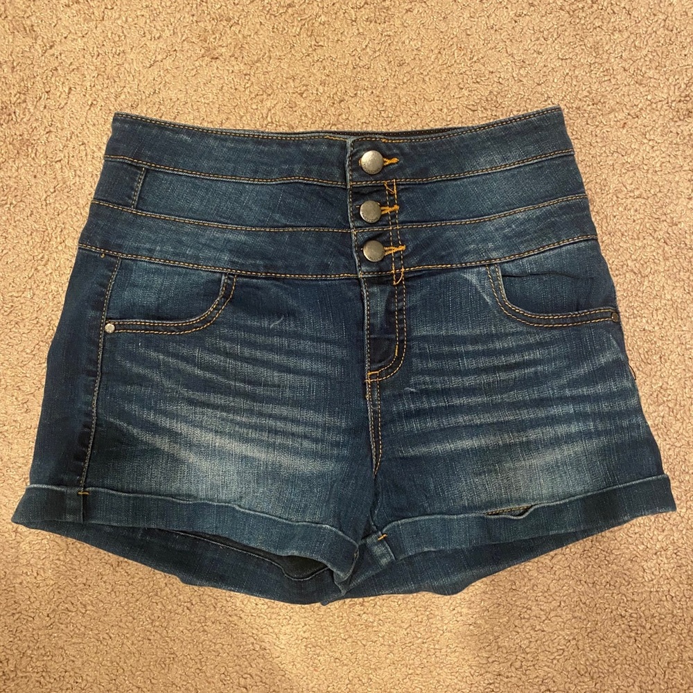 High Waisted Denim Shorts